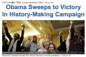 Obama Sweeps to Victory